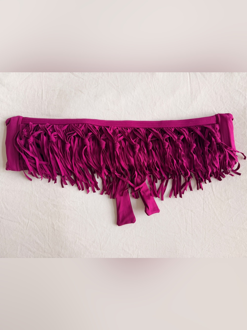 L*Space Strapless Bikini Top with Fringe